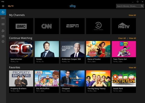 Sling TV App for Windows 10